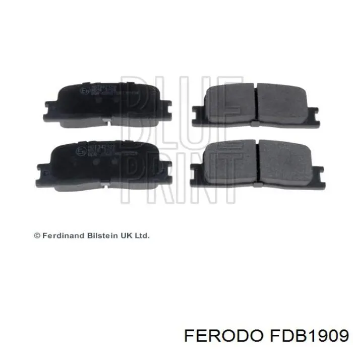 Pastillas de freno traseras FDB1909 Ferodo