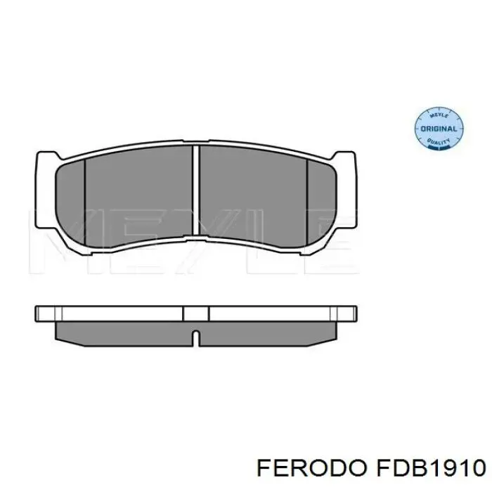Колодки дисковые  Ferodo FDB1910 цена, от 15.19 USD