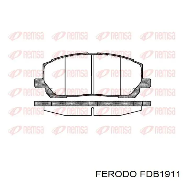 Купить FDB1911 Ferodo Колодки тормозные
