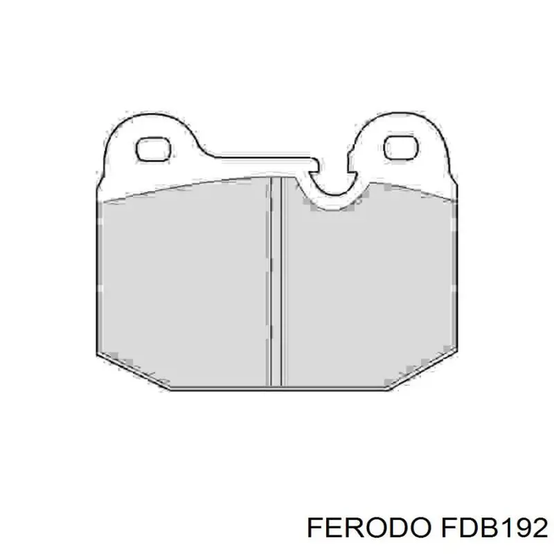 Передние тормозные колодки FDB192 Ferodo