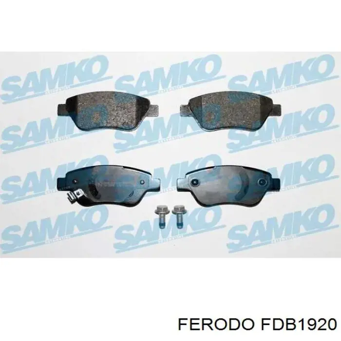 Передние тормозные колодки FDB1920 Ferodo