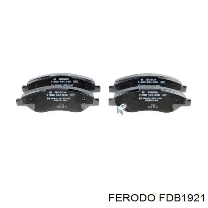 Pastillas de freno delanteras FDB1921 Ferodo