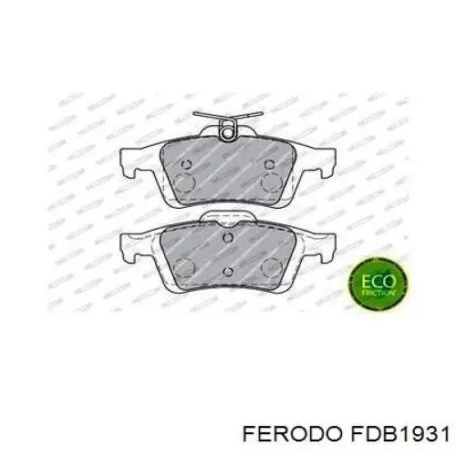 Задние дисковые колодки Ferodo FDB1931