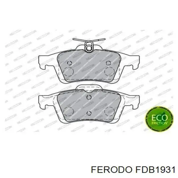 Колодки дисковые  Ferodo FDB1931 цена, от 24.97 USD