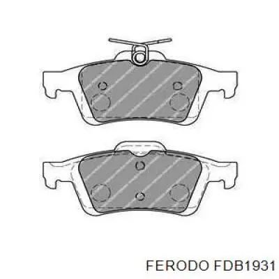 Задние тормозные колодки FDB1931 Ferodo