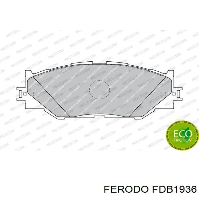 Передние тормозные колодки FDB1936 Ferodo