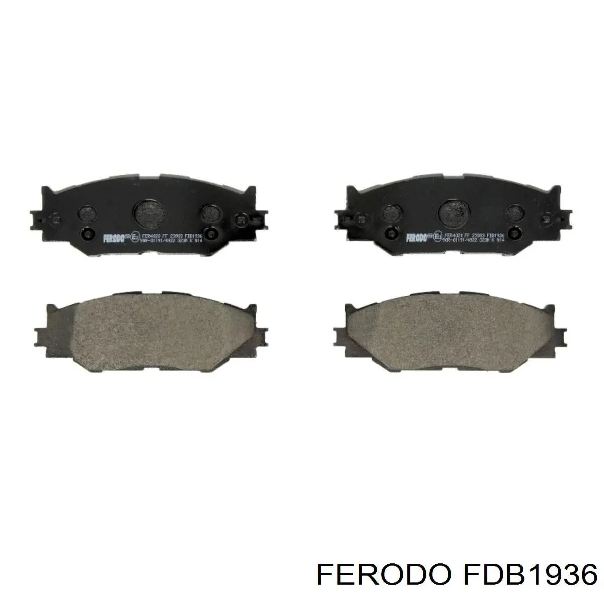 Pastillas de freno delanteras FDB1936 Ferodo