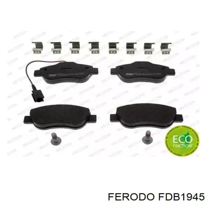 FDB1945 Ferodo колодки тормозные передние дисковые