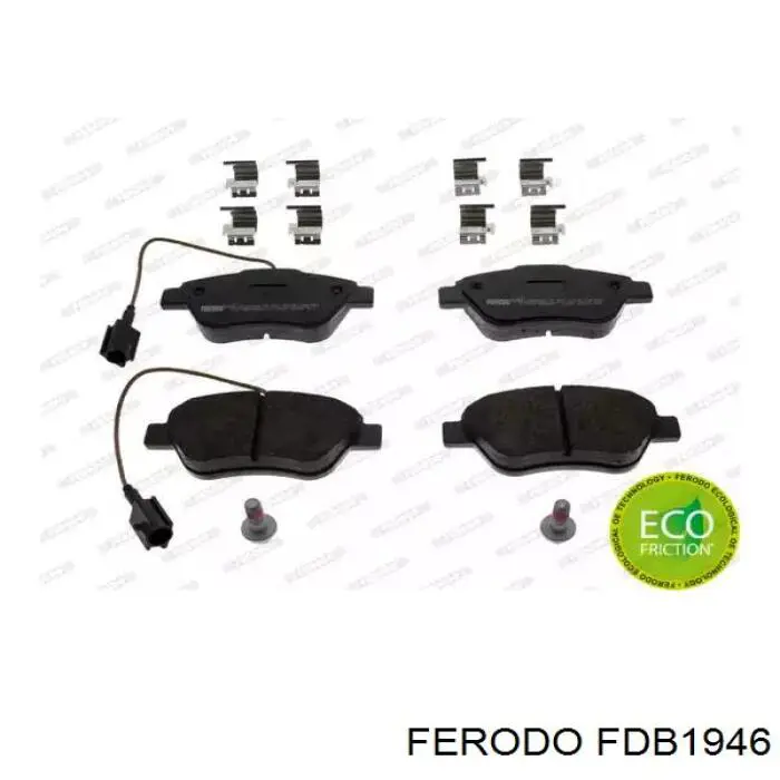 FDB1946 Ferodo колодки тормозные передние дисковые