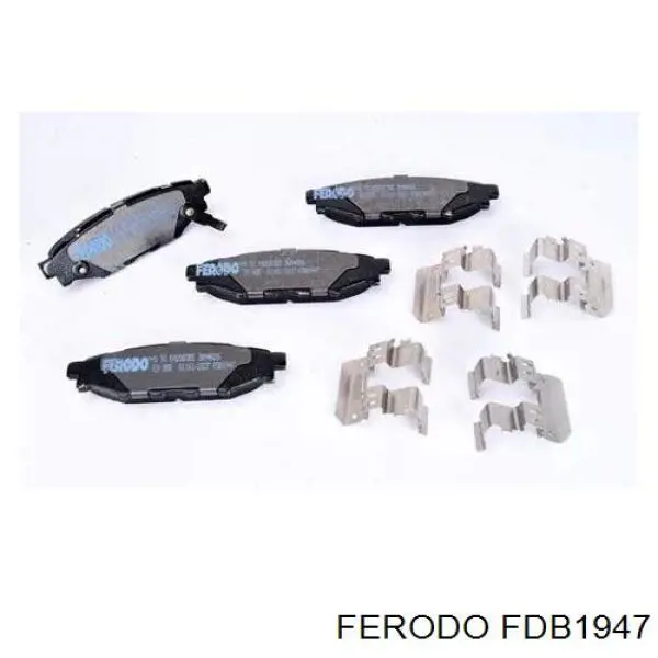 Колодки дисковые  Ferodo FDB1947 цена, от 30.98 USD