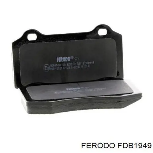 FDB1949 Ferodo колодки тормозные задние дисковые