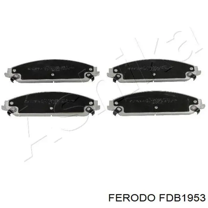 FDB1953 Ferodo колодки тормозные задние дисковые