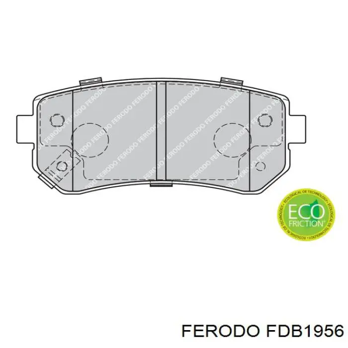 Купить FDB1956 Ferodo Колодки тормозные задние, дисковые