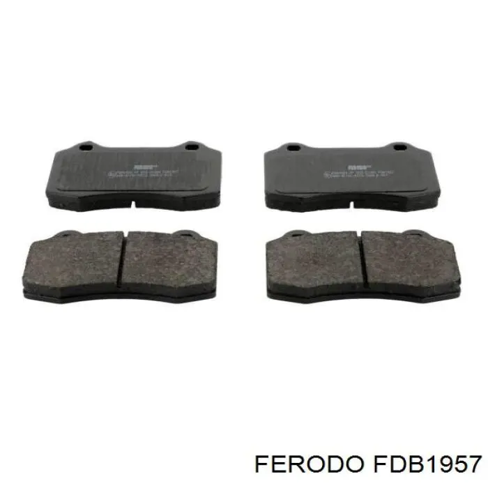 FDB1957 Ferodo колодки тормозные задние дисковые