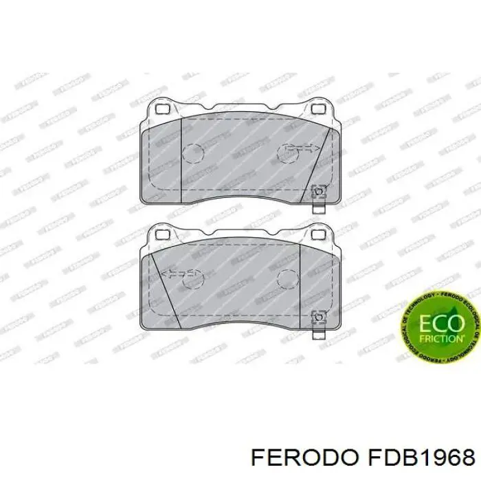 Pastillas de freno delanteras FDB1968 Ferodo