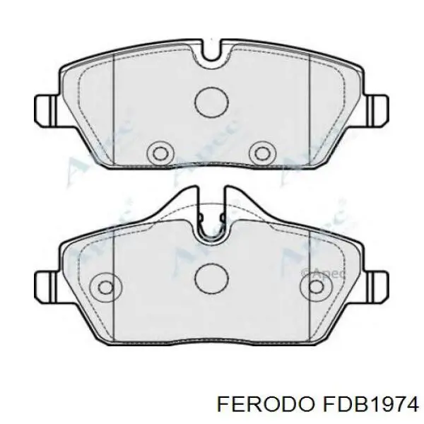 Колодки Ferodo FDB1974 цена, от 37.96 USD