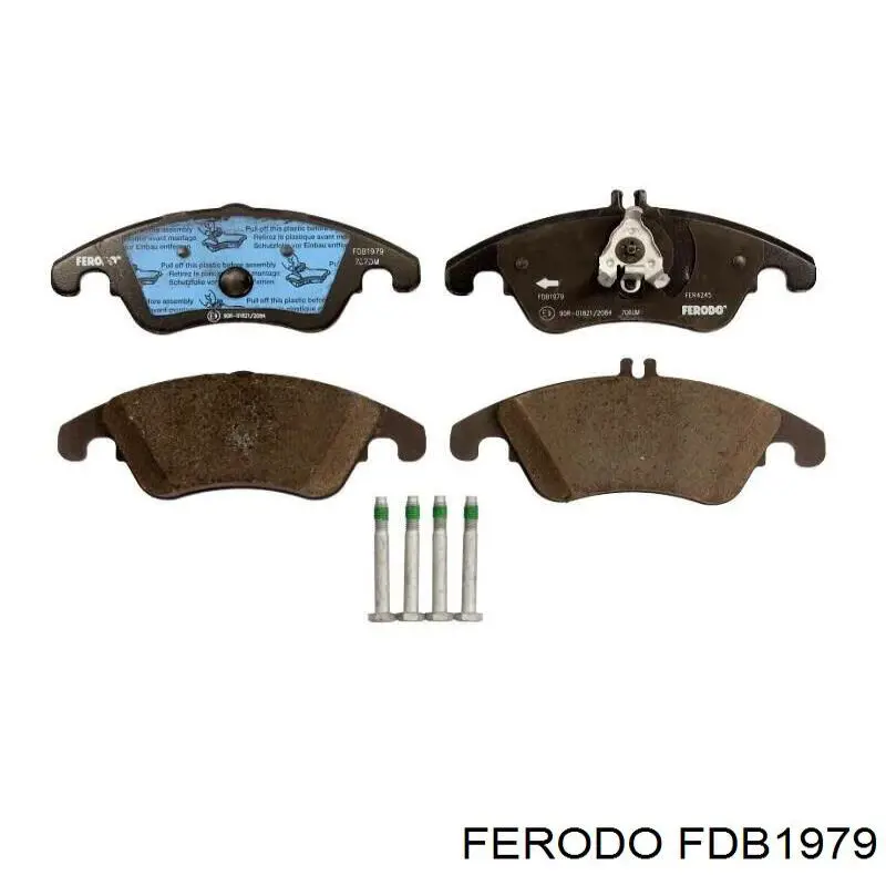 FDB1979 Ferodo колодки тормозные передние дисковые