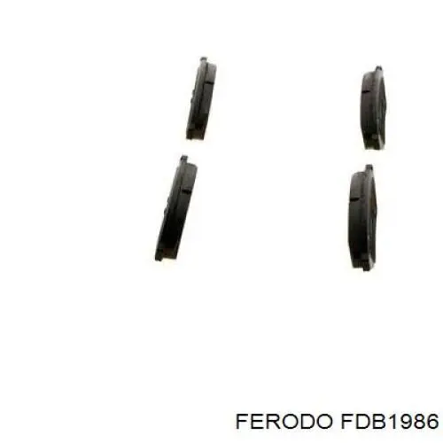Купить FDB1986 Ferodo Колодки тормозные задние, дисковые