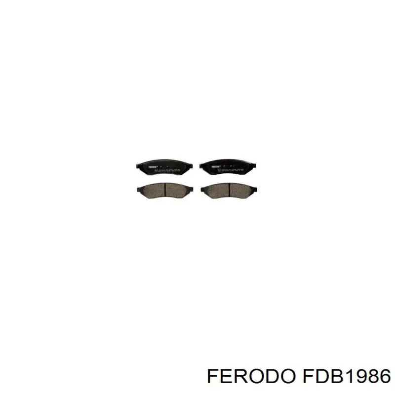 Pastillas de freno traseras FDB1986 Ferodo