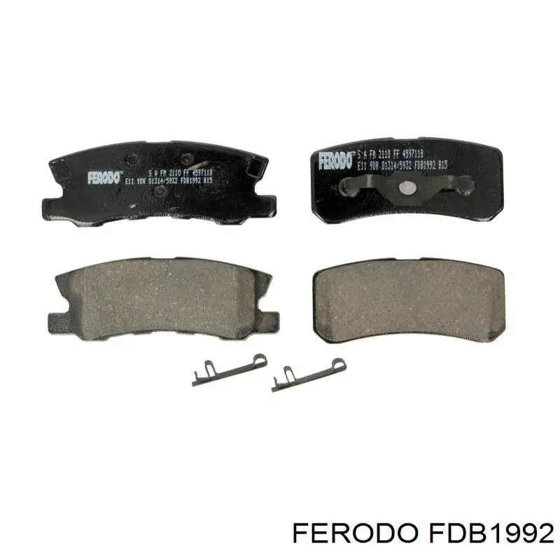 Задние дисковые колодки Ferodo FDB1992