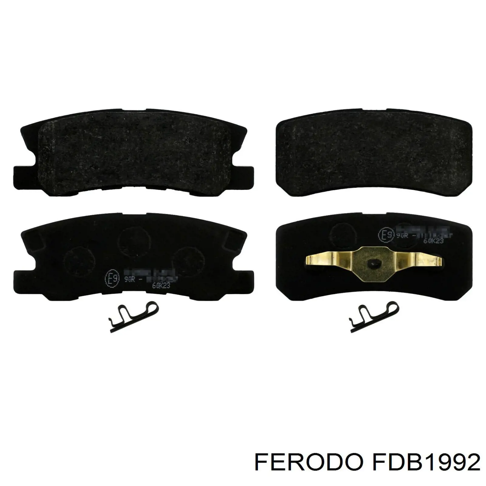 FDB1992 Ferodo Колодки тормозные дисковые комплект