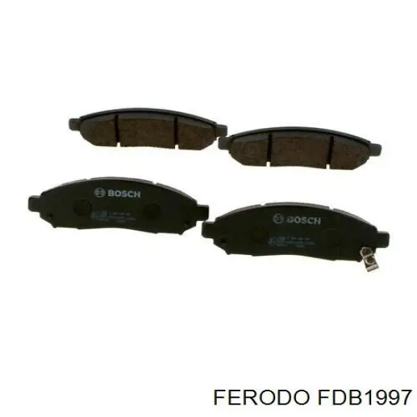 FDB1997 Ferodo колодки тормозные передние дисковые