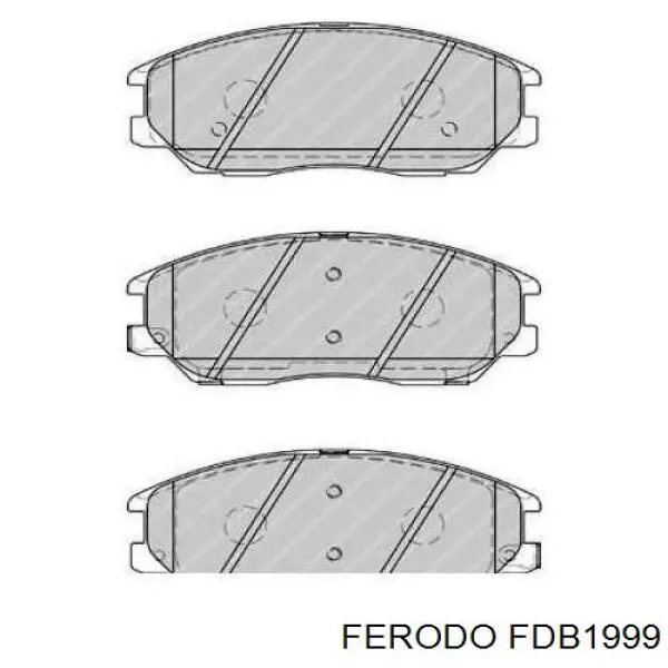 FDB1999 Ferodo колодки тормозные передние дисковые