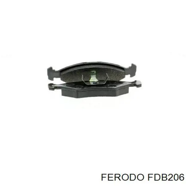 FDB206 Ferodo колодки тормозные передние дисковые
