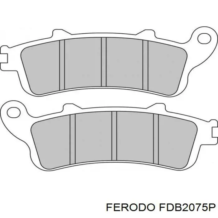 FDB2075P Ferodo sapatas do freio dianteiras de disco