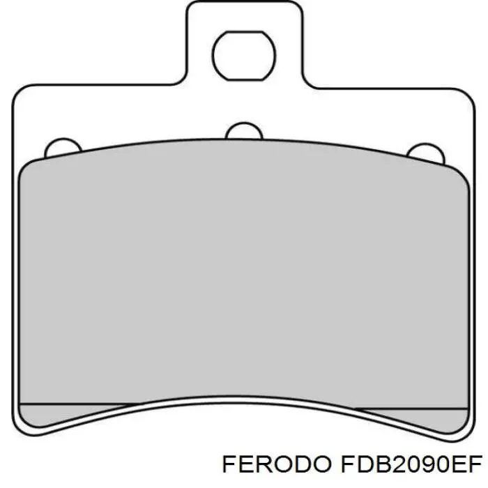 Передние тормозные колодки FDB2090EF Ferodo