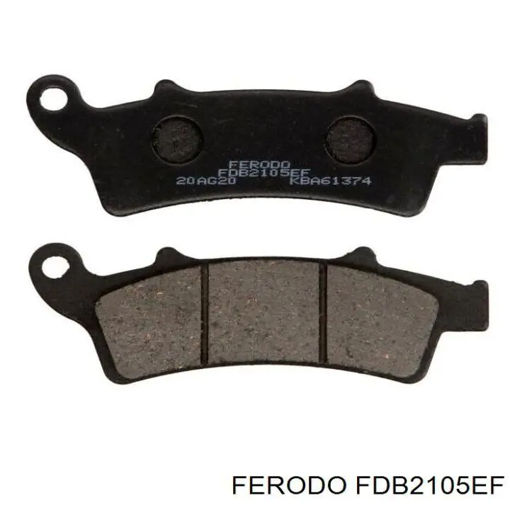 Передние тормозные колодки FDB2105EF Ferodo