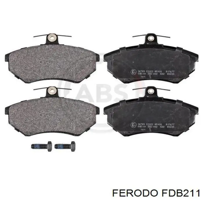 Передние тормозные колодки FDB211 Ferodo