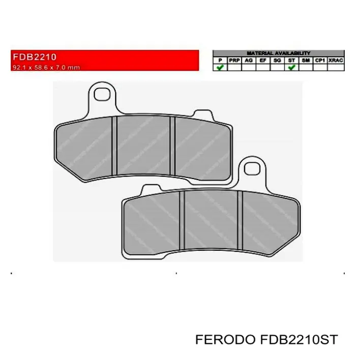 Купить FDB2210ST Ferodo 