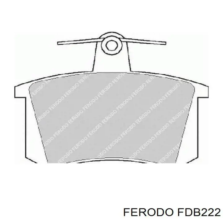FDB222 Ferodo Колодки тормозные дисковые комплект