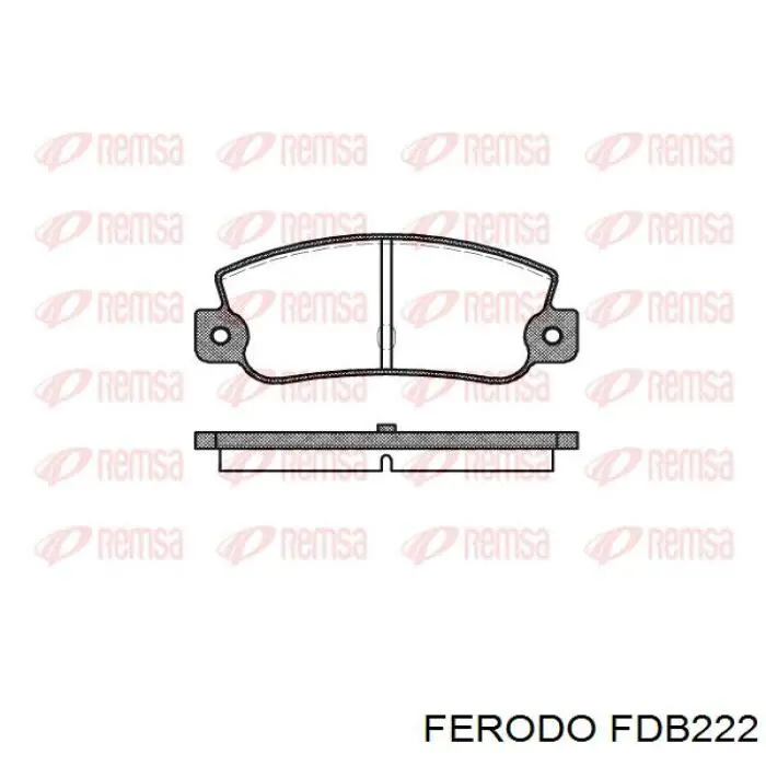 Купить FDB222 Ferodo Колодки тормозные задние, дисковые