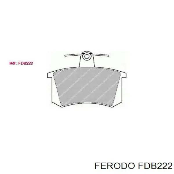 Колодки дисковые  Ferodo FDB222 цена, от 23.66 USD