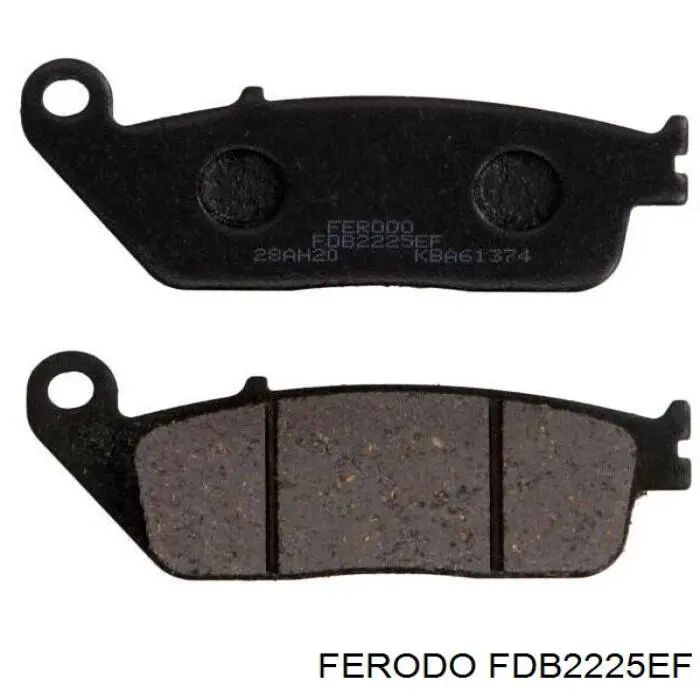 FDB2225EF Ferodo колодки тормозные задние дисковые