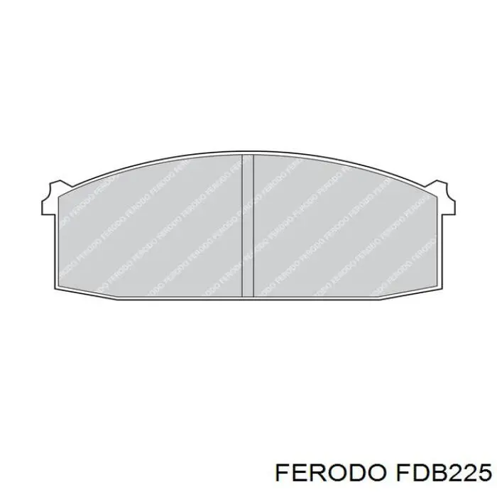 FDB225 Ferodo колодки тормозные передние дисковые
