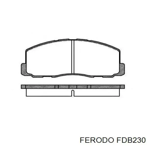 FDB230 Ferodo передние тормозные колодки