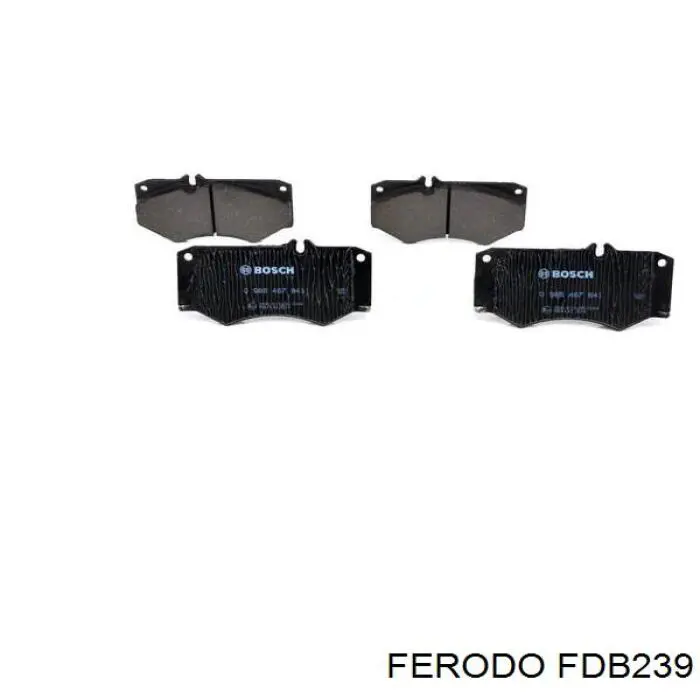 Fdb239 Ferodo колодки тормозные передние дисковые