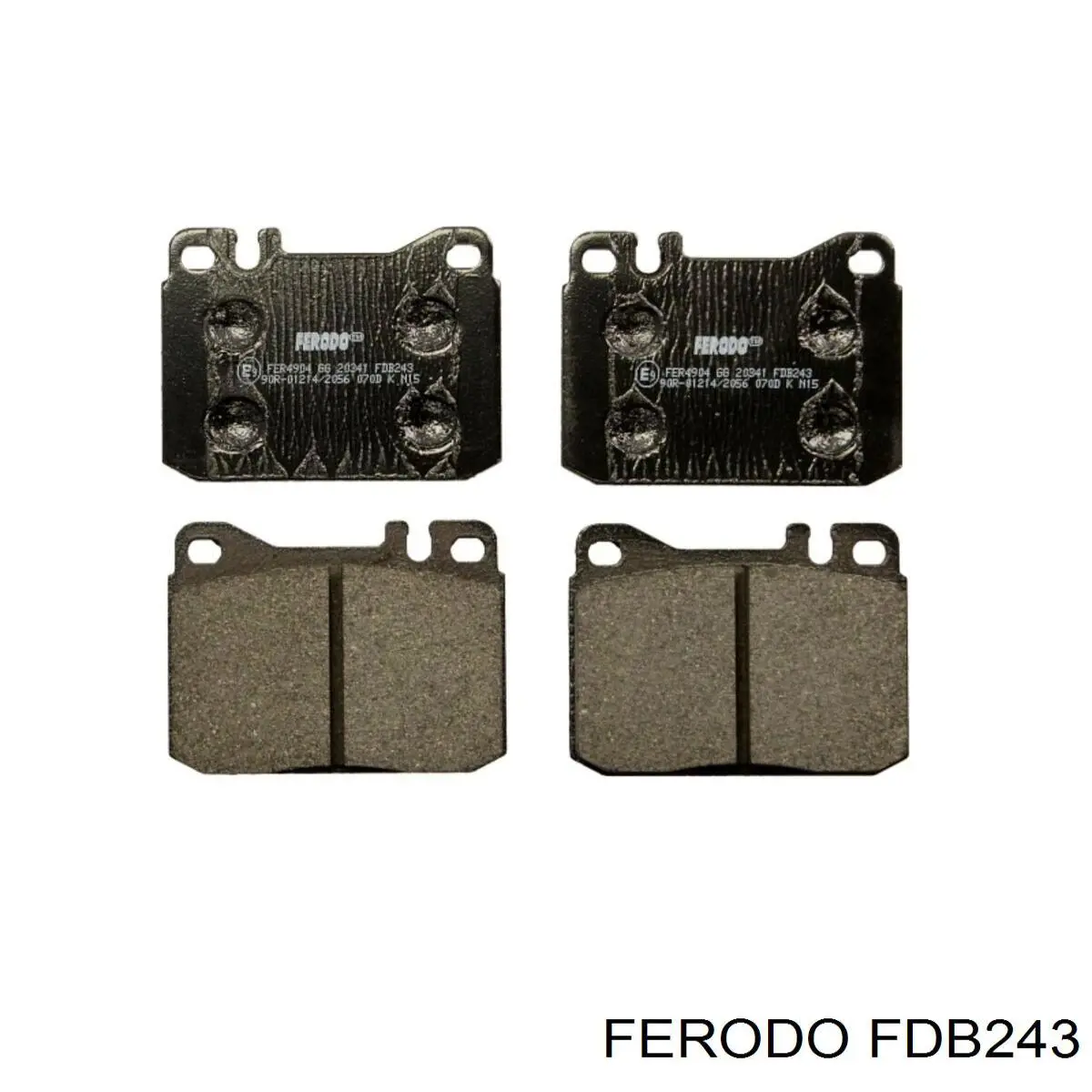 FDB243 Ferodo колодки тормозные передние дисковые