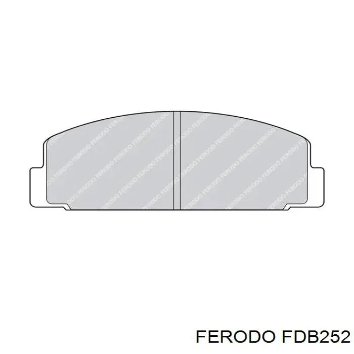 Задние тормозные колодки FDB252 Ferodo