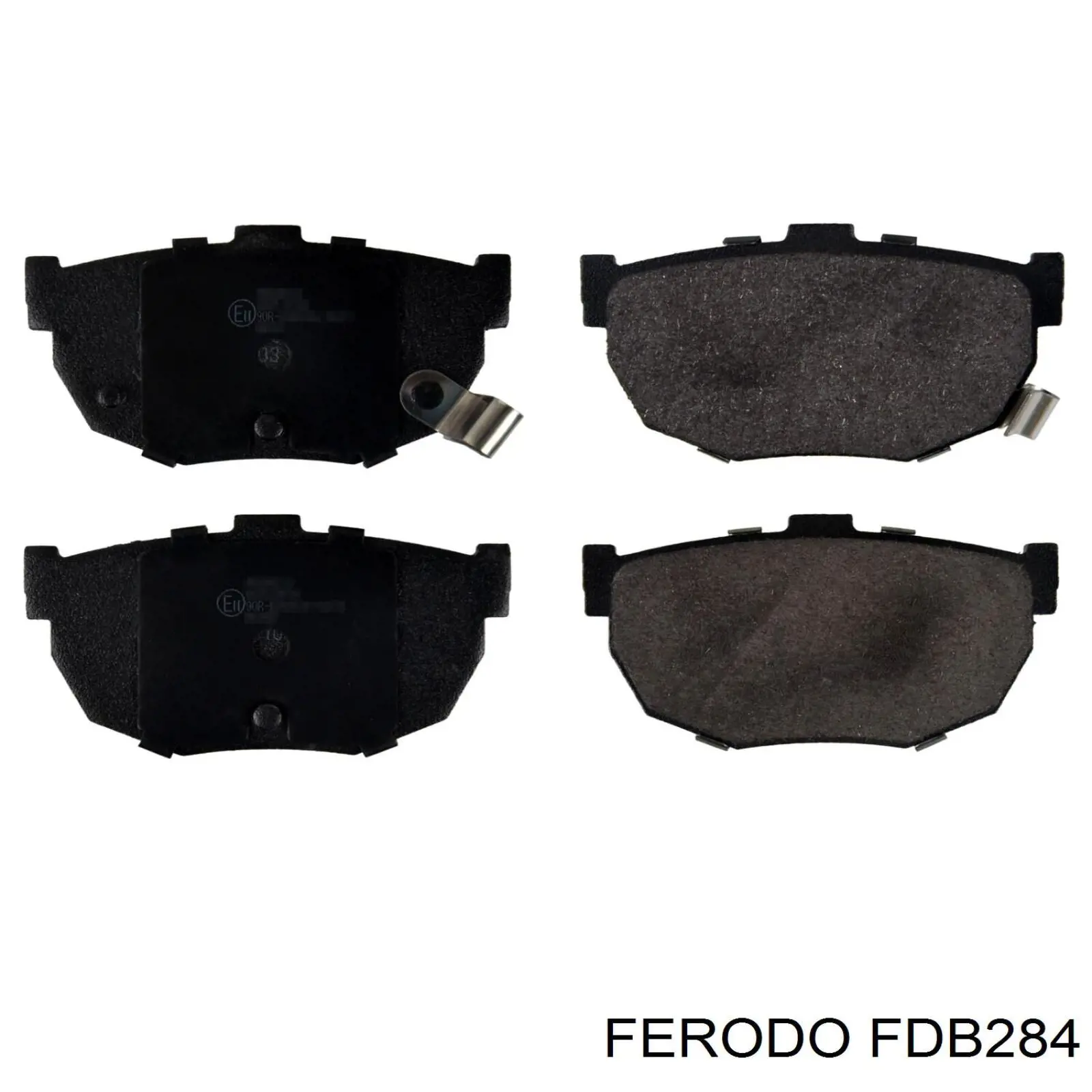 FDB284 Ferodo колодки тормозные задние дисковые