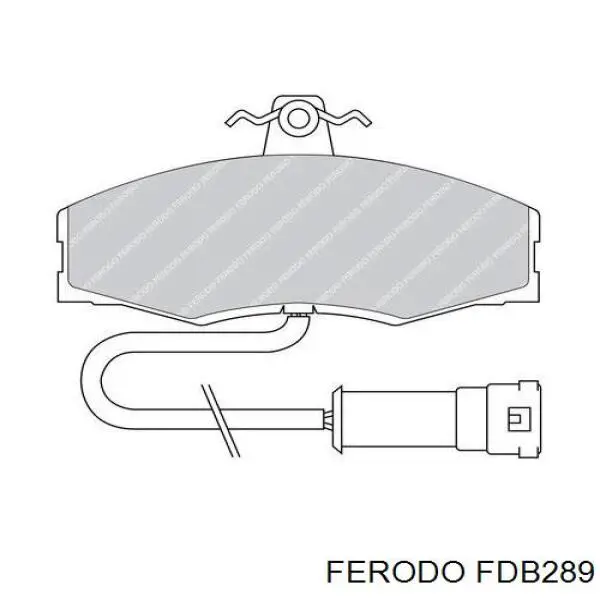 FDB289 Ferodo колодки тормозные передние дисковые