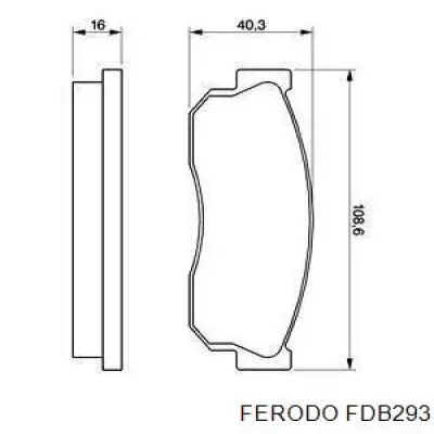 Купить FDB293 Ferodo Колодки тормозные