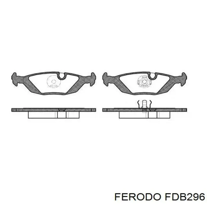 Колодки дисковые  Ferodo FDB296 цена, от 16.45 USD