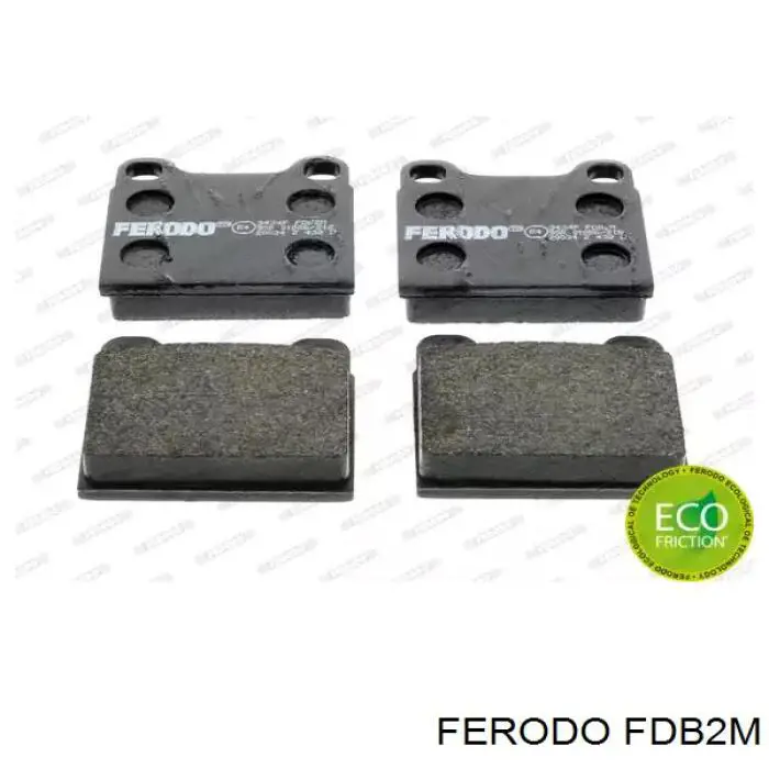FDB2M Ferodo колодки тормозные задние дисковые