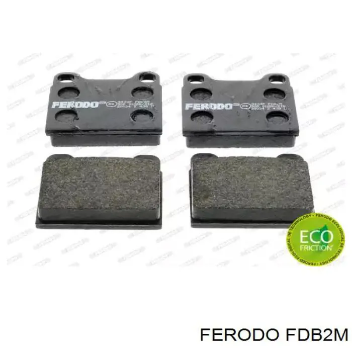 FDB2M Ferodo Колодки тормозные дисковые комплект