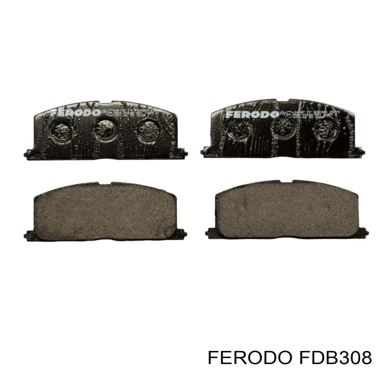 FDB308 Ferodo колодки тормозные передние дисковые