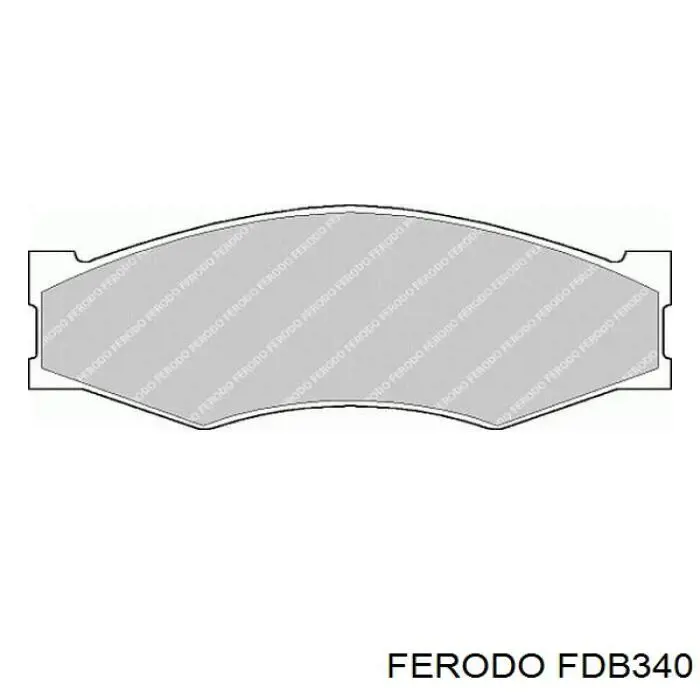 Pastillas de freno delanteras FDB340 Ferodo